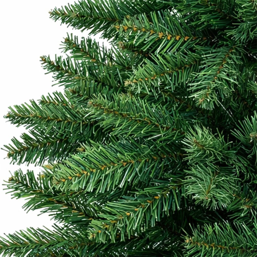 BAKAJI Albero di Natale Slim Molto Folto Ecologico e Ignifugo con Base a Croce in Ferro Pieghevole, Decorazione Natalizia Salvaspazio Foltissima con Rami Realistici (Verde Pino dei Sogni, 210 cm)