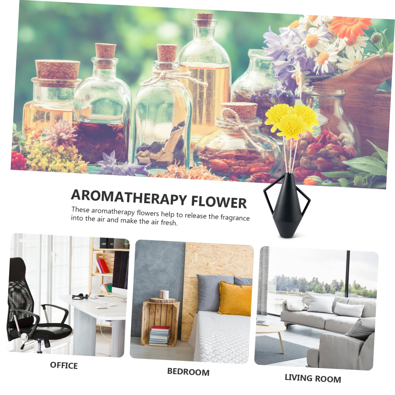 Alipis 200piezas Flores Difusoras De De para Decoración y Aromaterapia Espacios Cerrados