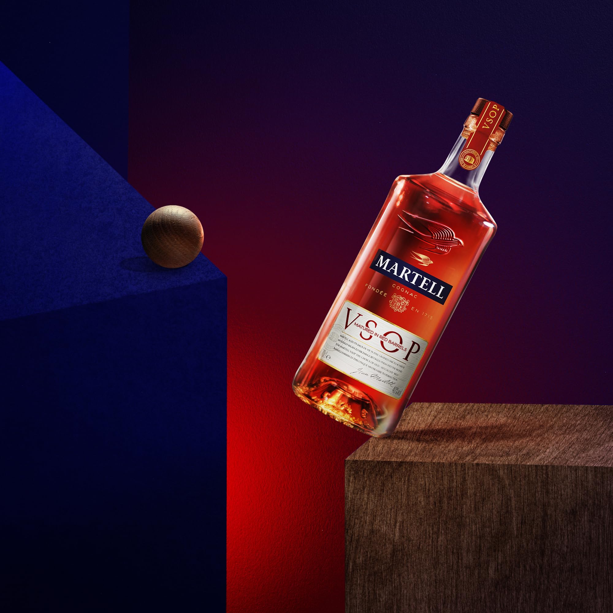Martell VSOP Red Barrels Cognac - 700 ml