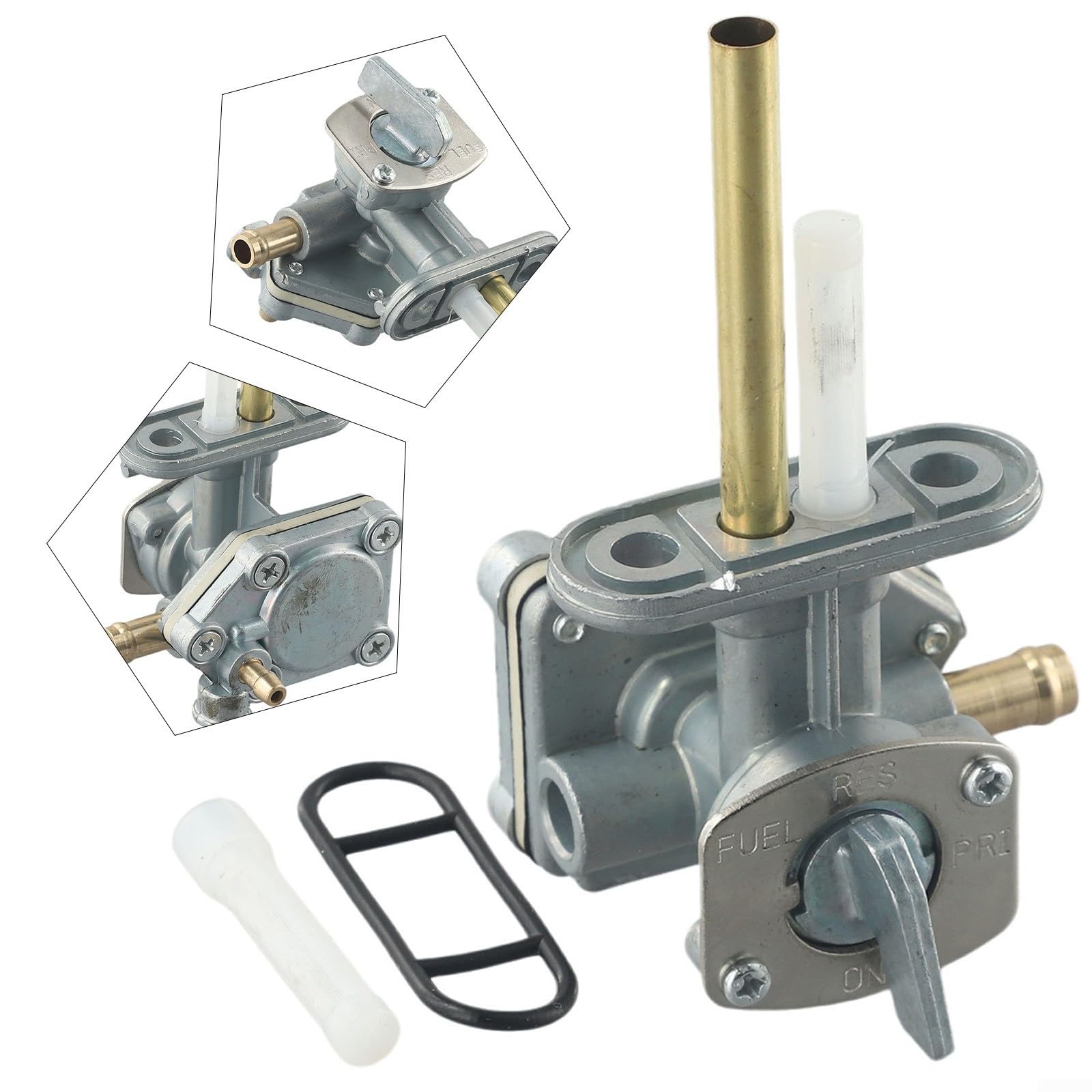 Robinet de carburant pour Kawasaki EN500 Vulcan 500 1996 2009 et ZR750 Zephyr 1991 2006 avec interrupteur marche / arrêt pour réserve