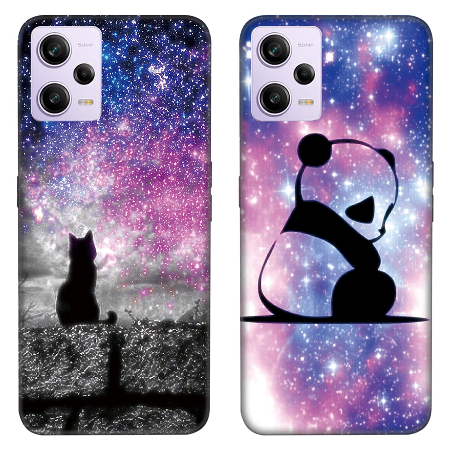 Custodia Per Xiaomi Redmi Note 12 Pro 5G | Silicone TPU Trasparente Con Stampa Gatto | Paraurti Antiurto | Morbida E Leggera