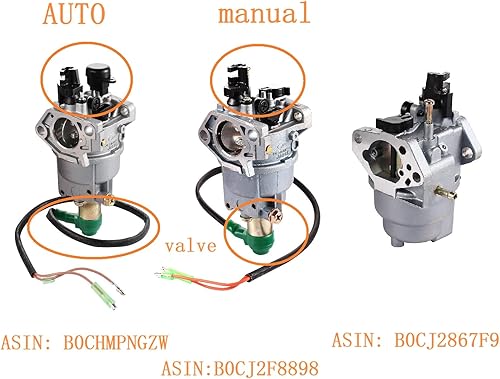 Miniatura 6 de GP5000 GP5500 GP6500 GP6500E GP7500E Carburador para 389cc 8125W Jingke Huayi Kinzo Ruixing 13HP 14HP 15HP 16HP 188F 190F Generador, para 0J58620157