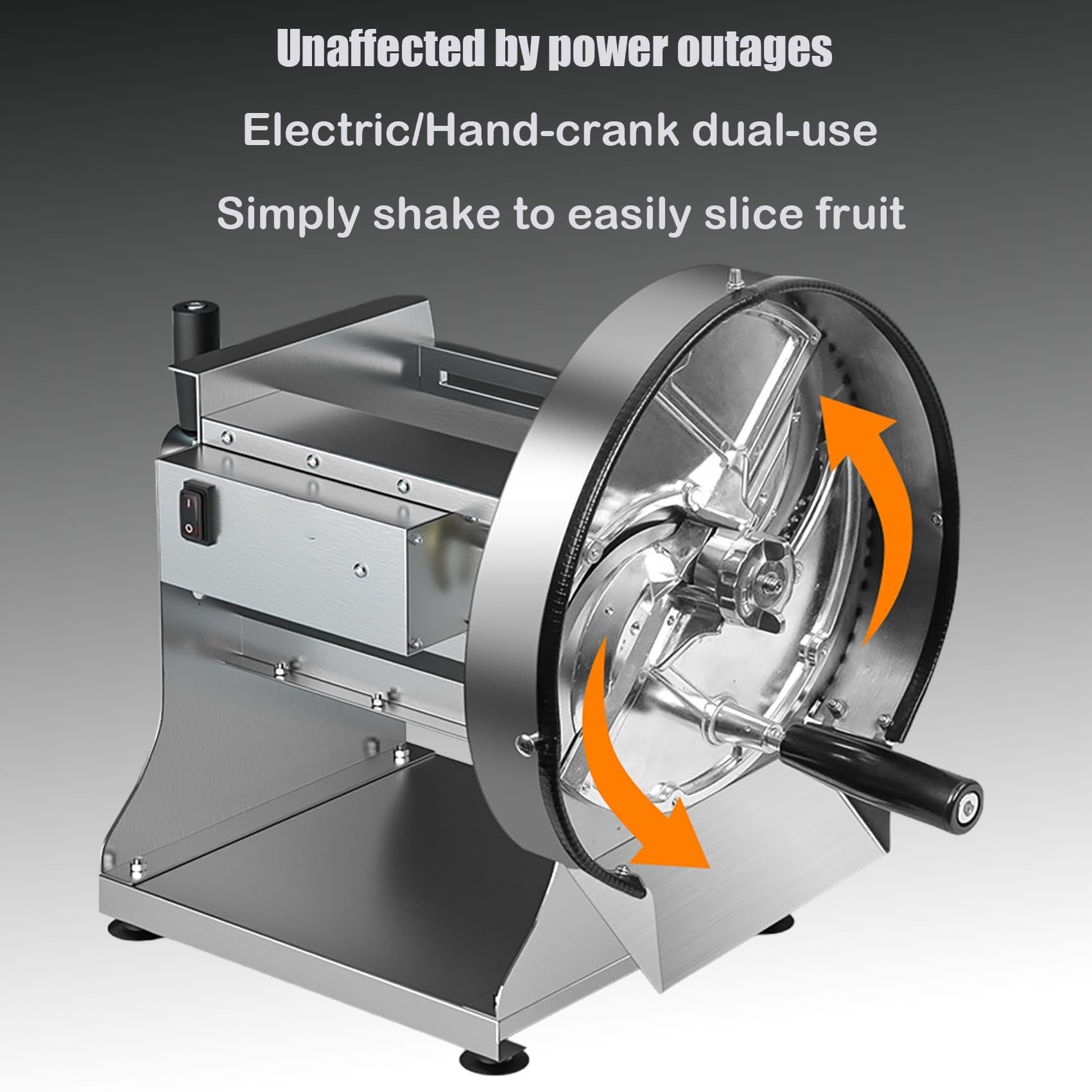 Affettatrice Manuale per Frutta E Verdura, Affettatrice Professionale, Spessore Regolabile 0-10 Mm, Realizzata in Acciaio Inossidabile, Adatta per Pomodori, Patate, Cavoli, Lime, Ecc
