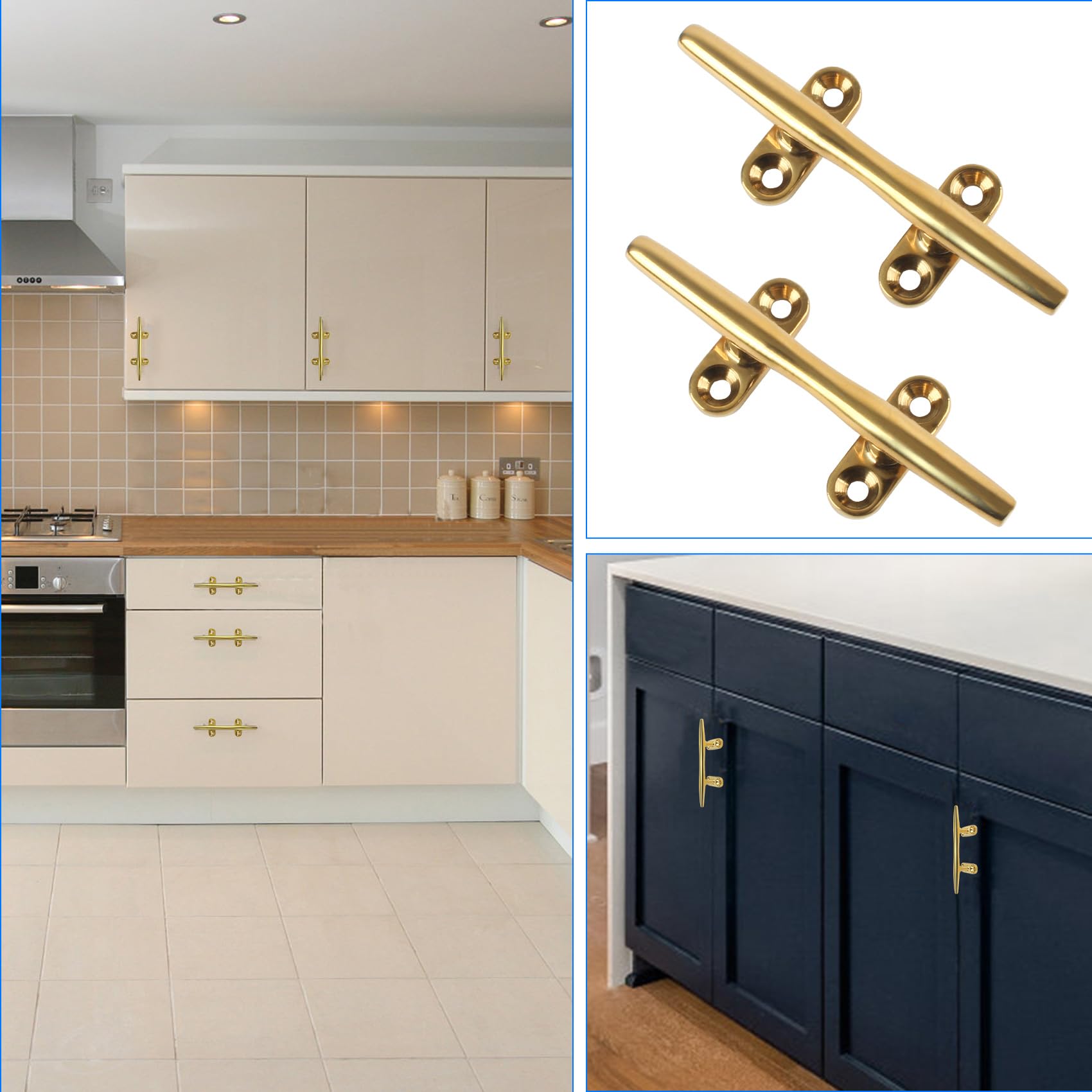 T-H Marine Molded Nylon Open Base Boat Or Dock Cleat - View #9