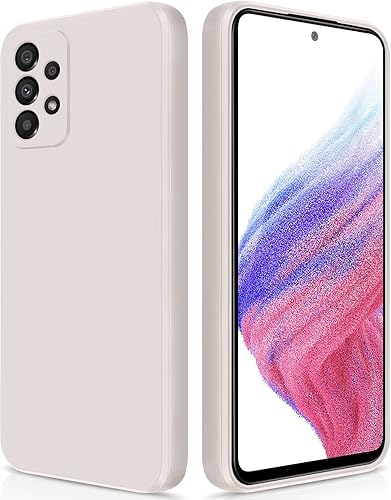 GiiYoon Funda de silicona compatible con Samsung Galaxy A53 5G, funda de cuerpo completo sedoso suave al tacto con protección de cámara, funda a