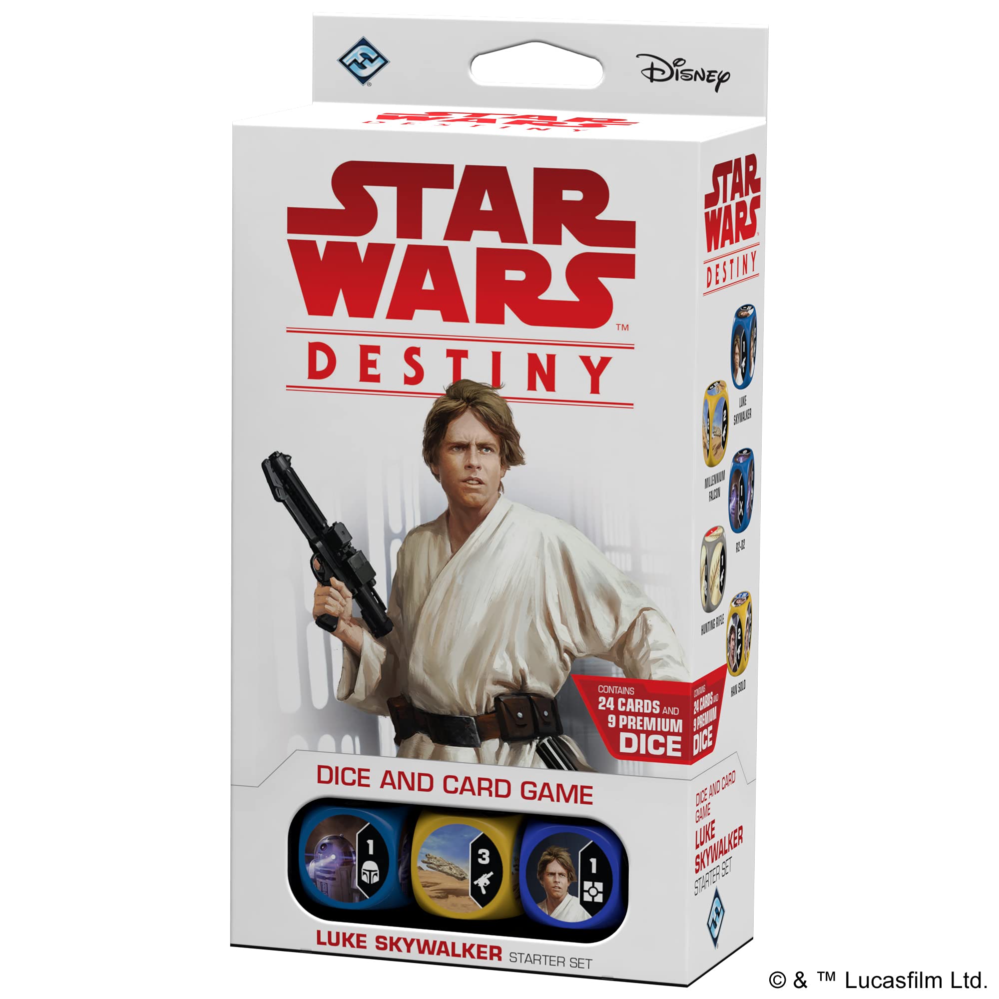 Star Wars Destiny Luke Skywalker Starter Set | Collectible Dice and Card Game | Strategy Game for Adults and Kids | Ages 10+ | 2 Players | Average Playtime 30 Minutes | Made by Fantasy Flight Games