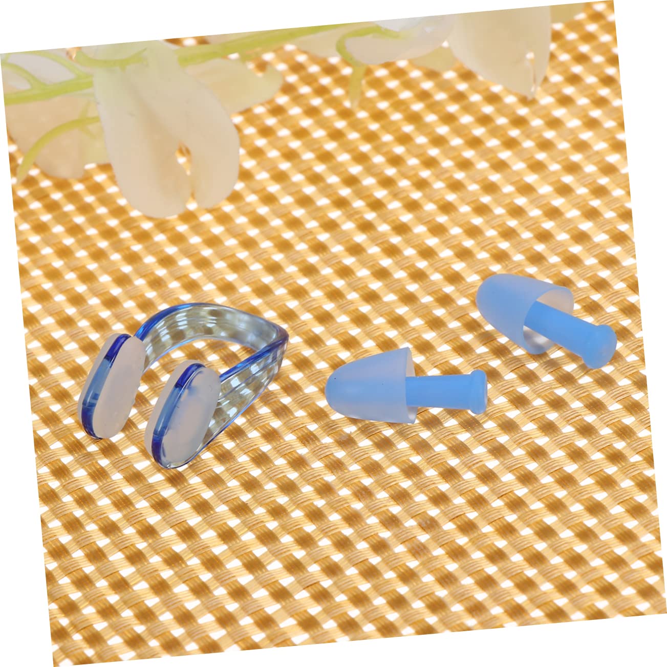 Abaodam Swim with Nose Clip Flexible Design for Adults Comfortable and Swimming Gear Blue