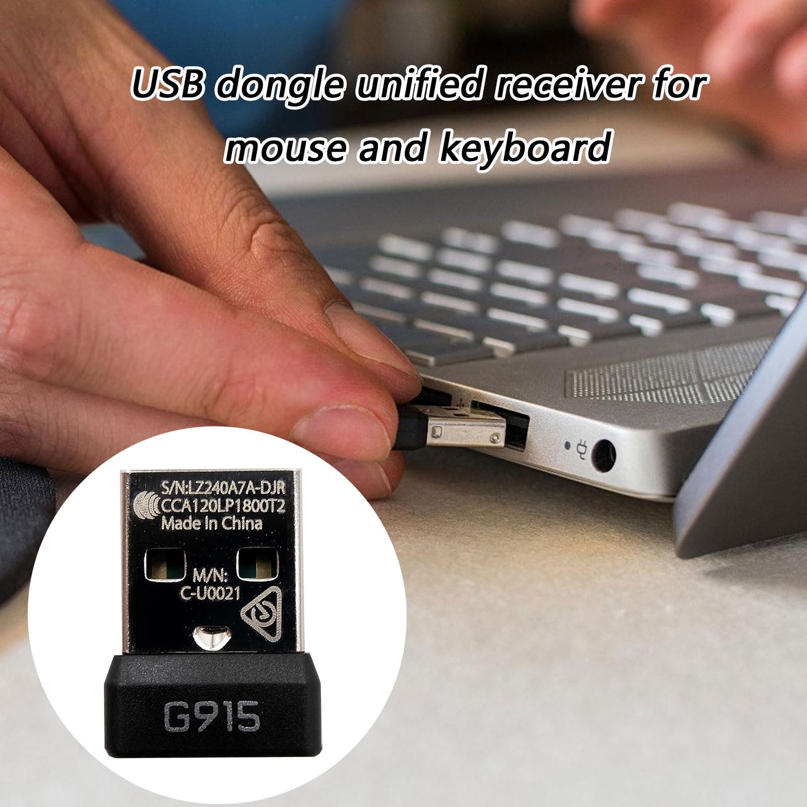 Dongle USB 2,4 GHz - Récepteur de signaux pour claviers G915