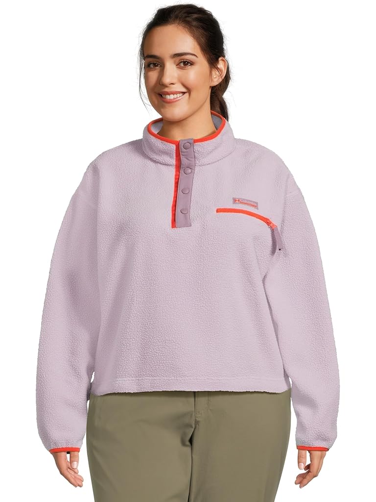 Purple Columbia Helvetia™ II Cropped Half Snap Fleece