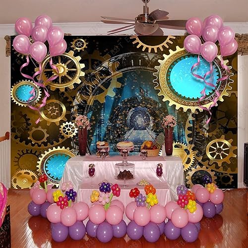 Miniatura 4 de Telón de fondo antiguo, vinilo de 10 x 7 pies, equipo industrial de fotografía de metal, fondo retro para estudio fotográfico BJOKPR0111