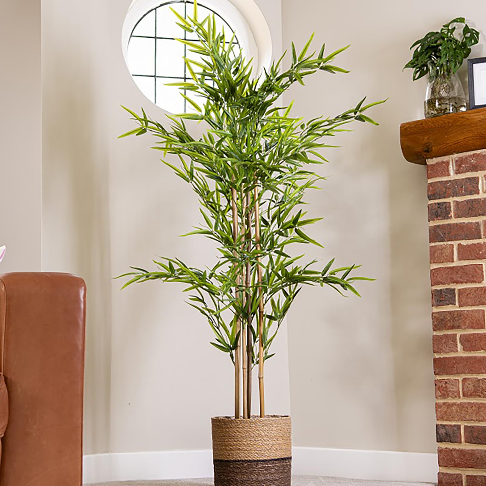 Bambou Artificiel Pot, Plante D'intérieur Aux Feuilles Vertes