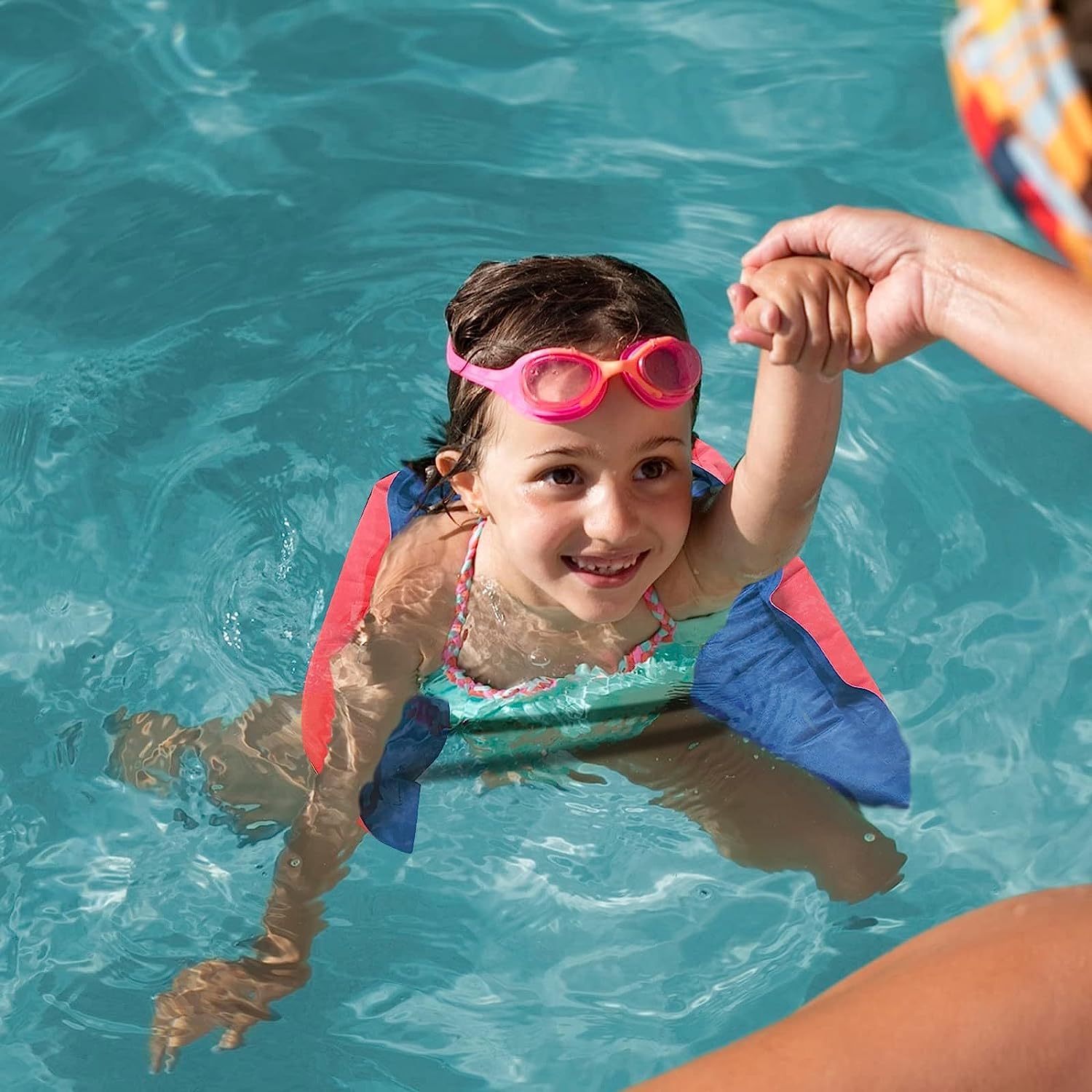 2 cinture da nuoto gonfiate, cintura da nuoto regolabile, cintura gonfiabile per bambini e adulti, per sport acquatici, nuoto ausiliario