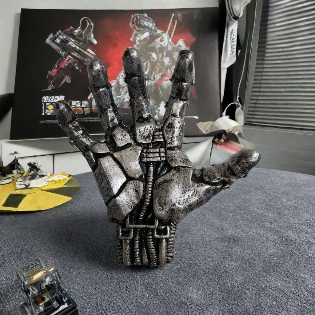 Portapalloni da basket da parete a forma di mano, stile punk meccanico, decorazione da parete artistica, espositore salvaspazio, decorazioni per palloni da basket, espositore per palloni