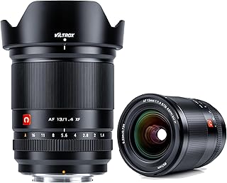VILTROX 13mm f/1.4 XF Wide Angle Prime Lens for Fuji X Mount X-T30 X-T4 X-Pro3 X-T200(Auto Focus, STM, APS-C) Black