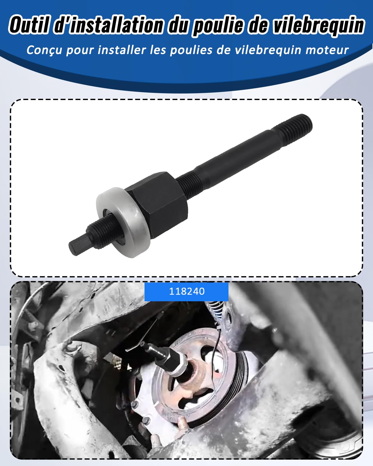 Outils de Calage de Distribution d’alignement d’Arbre à cames Compatible avec BMW Mini Cooper W10 W11 R50 R52 R53, Outil de réglage à cames et de chaîne remplacer OEM 118240, 118250, 118370