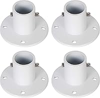 Vista 10 de ECOTRIC Brida de anclaje de cubierta de aluminio fundido sobre el suelo, escaleras/pasamanos/tobogán - 1 7/8 pulgadas de diámetro de 1.9 pulgadas