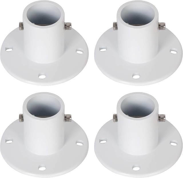 ECOTRIC Anchor de pont en aluminium moulé au-dessus des échelles de la piscine/-Rails/glissière - 1 7/8" Diamètre de pouce 1.9"(4PC)