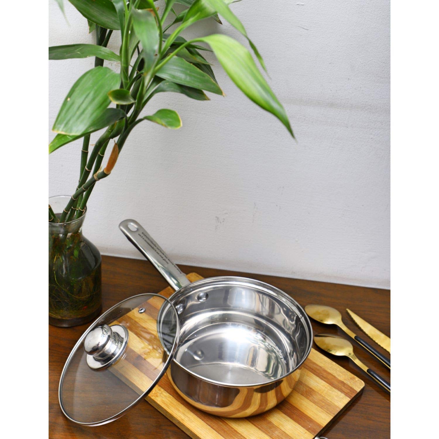 Sabichi Essential 20cm Saucepan - Stainless Steel - Silver