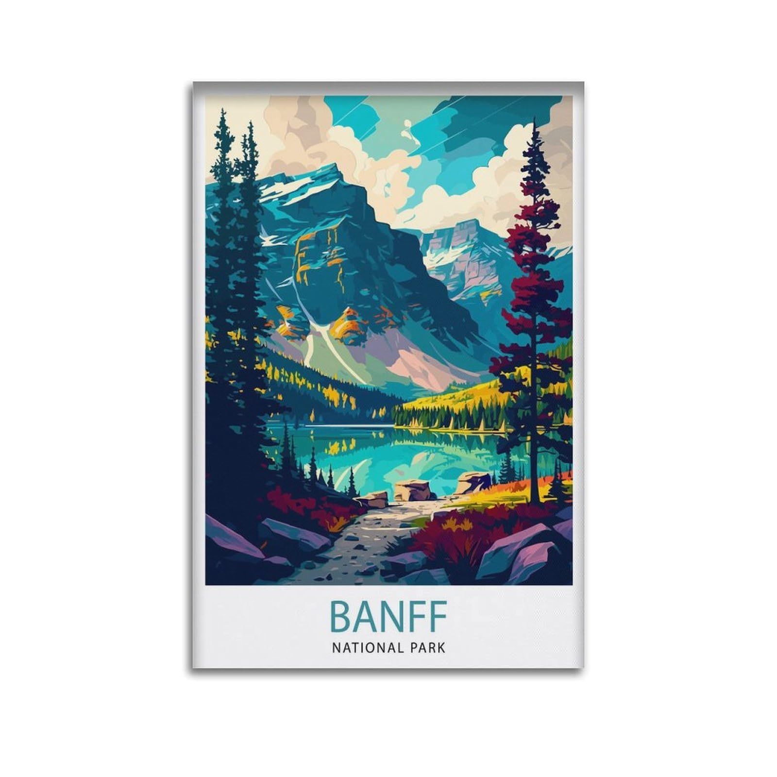 xiaoxiaoshen Banff National Park Travel Home Canada Gift for Ho_3 Canvas Poster Wall Art Prints Room Aesthetic Murals Bedroom And Living Decorations 20x30inch(50x75cm)