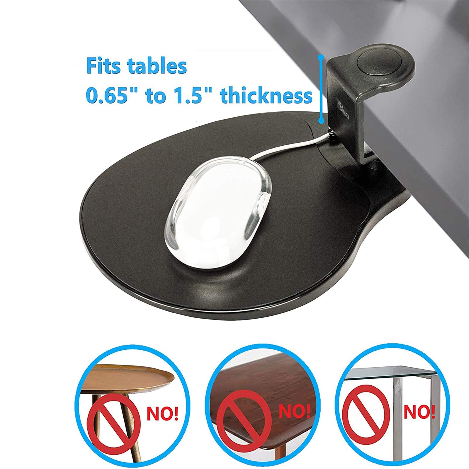 Reposamuñecas, Reposabrazos De Muñeca Ajustable,Ordenador Apoyabrazos para, Ergonómico Ajustable del Escritorio De La Computadora Apoyabrazos, Ideal para Usar En El Hogar Y La Oficina