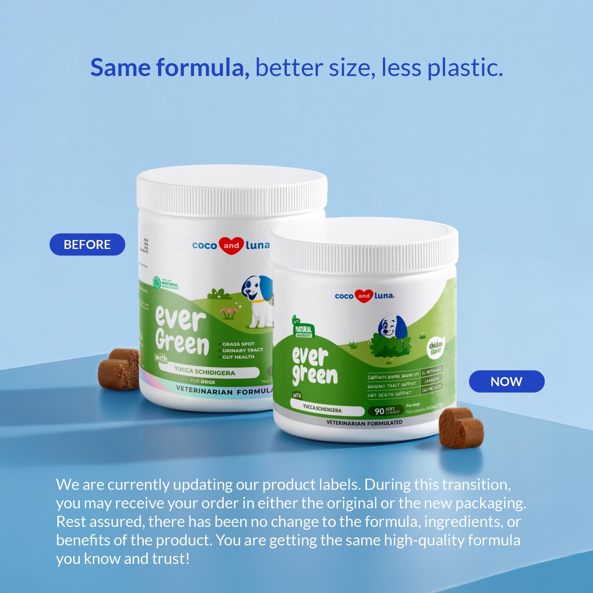 Grass Burn Spot Soft Chews - Pee Grass Spot Saver Caused by Dog Urine - Dog Urine Neutralizer for Lawn, with Canine Enzyme Blend, Probiotics, and Cranberry.