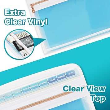 H4D 13 Pocket Expanding File Folder Organizer, Blue, 8.5-x-11-inch