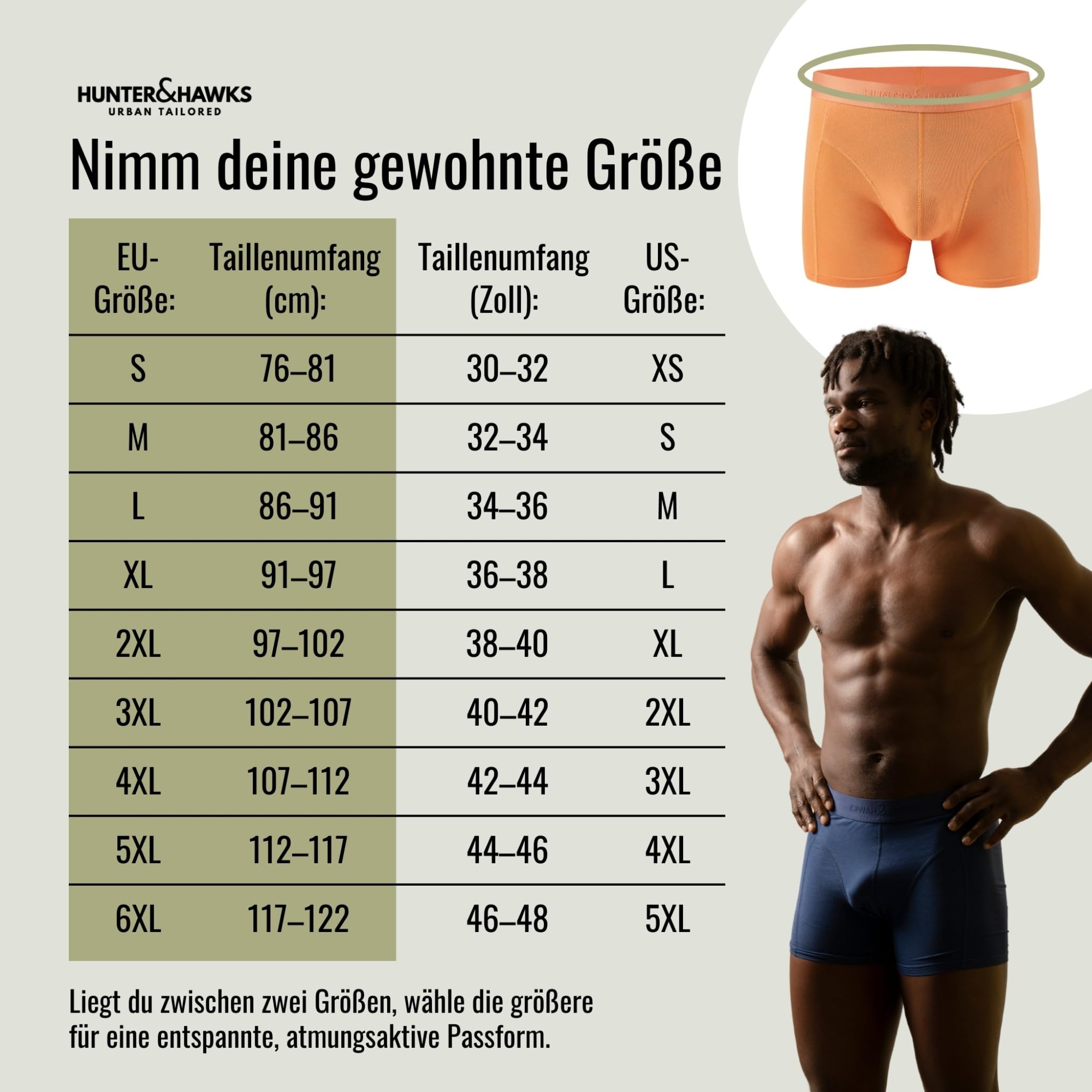 Hunter&Hawks Boxershorts Herren 3er Pack Bambus | Antibakteriell & Atmungsaktiv Unterhosen | Weiche Unterwäsche Boxer | Cool Dry Trunks | Anti-Reibung | Größen S-6XL