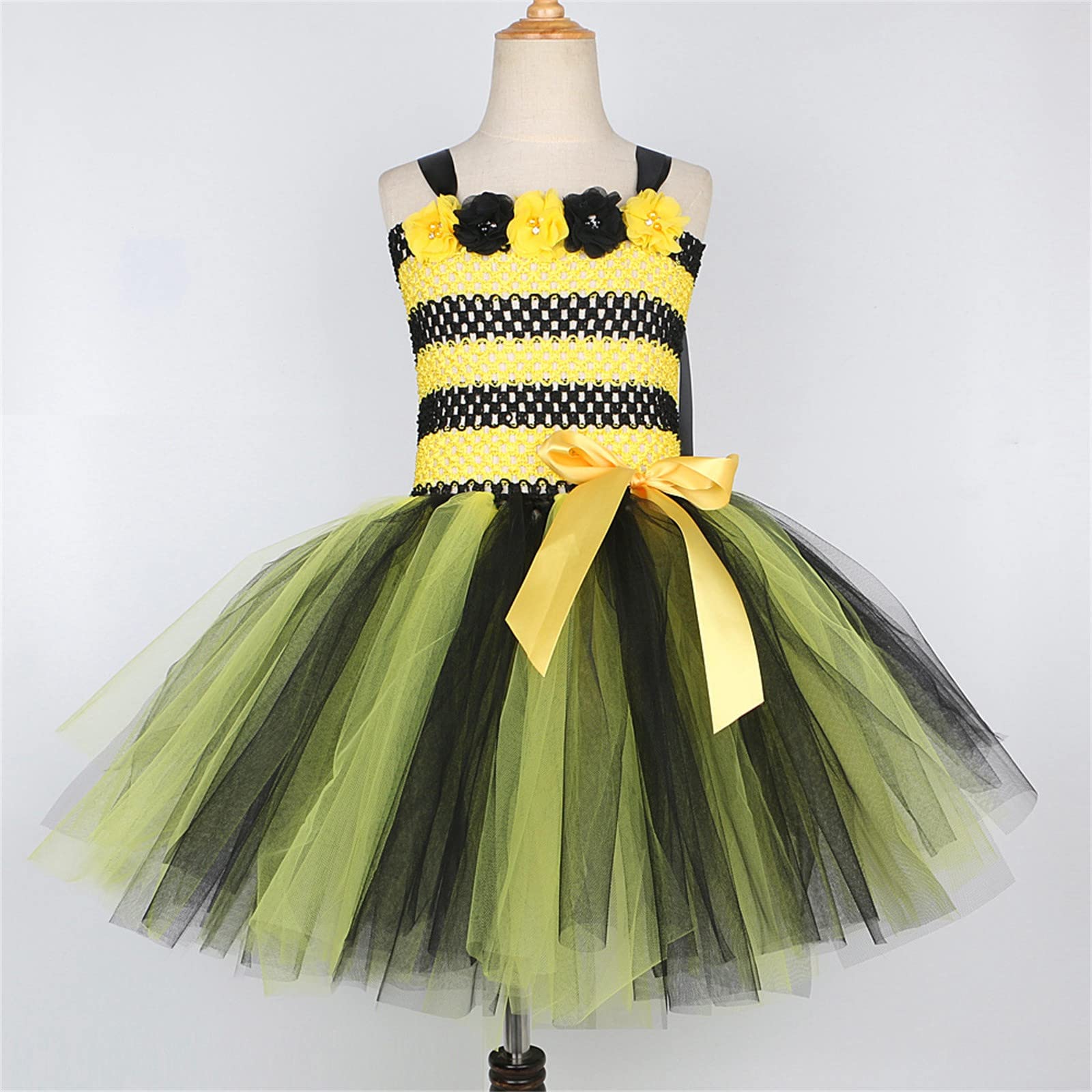 Générique Abito Tutu Fiore Gonna Tulle, Costume per Carnevale, Spettacoli e Compleanni