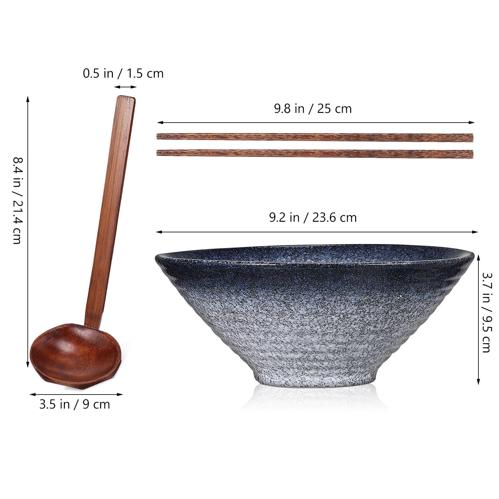 Juego de Cuencos de Cerámica de Ramen Japoneses
