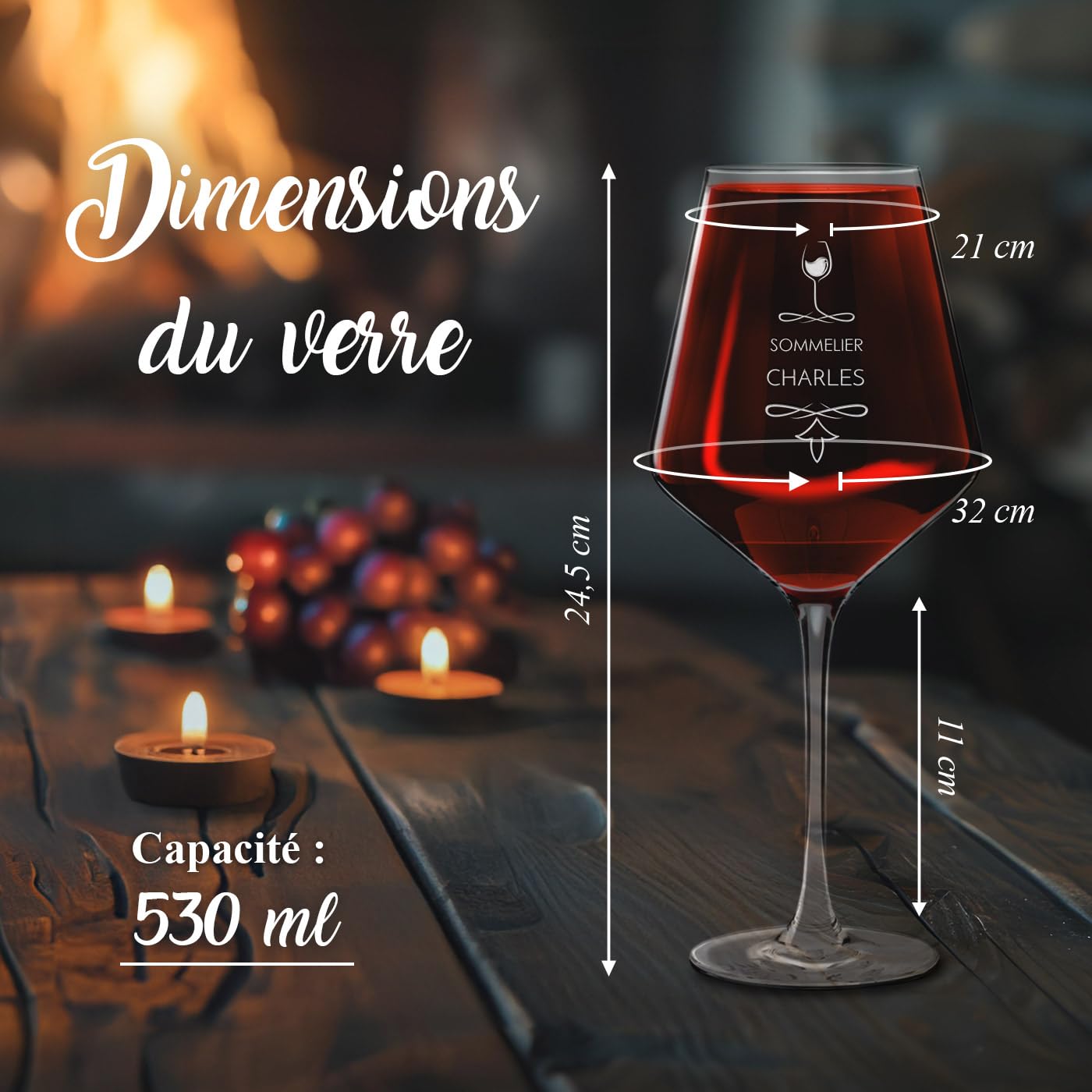 Maverton Ensemble de 6 Verres à Vin en Cristal pour l’homme