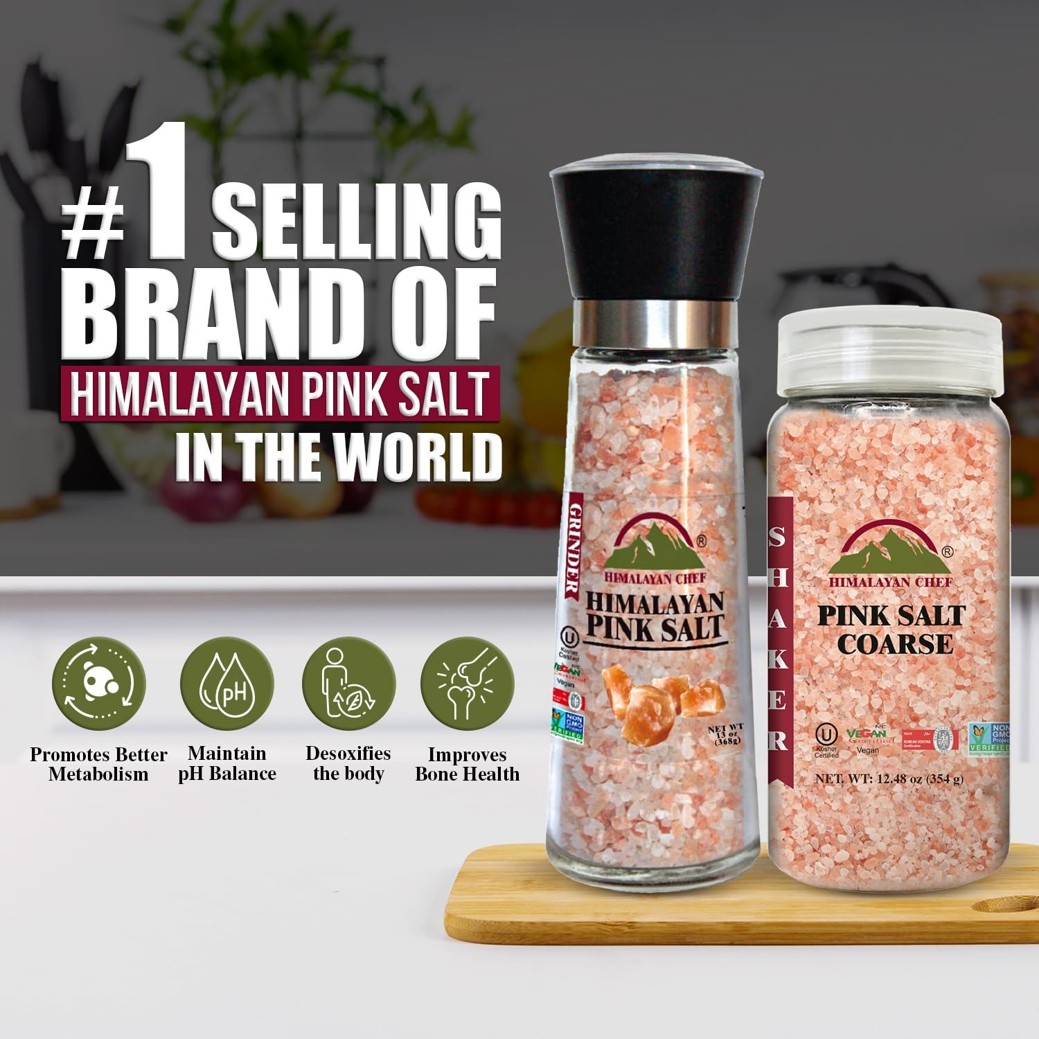 HIMALAYAN PINK SALT GRINDER