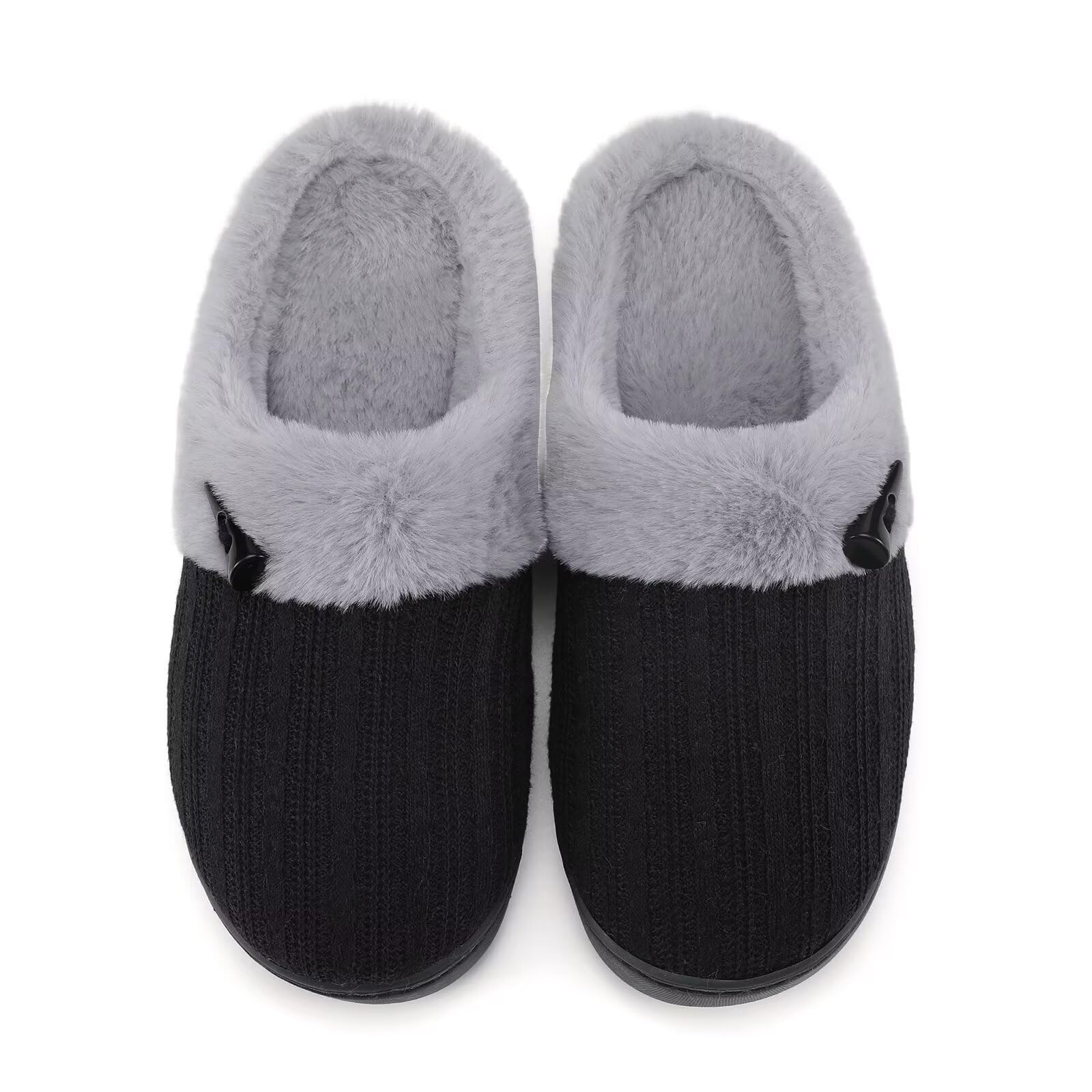 NineCiFun Pantofole da donna Comfort Memory Foam Pantofole morbide e pelose Scarpe da letto calde Pantofole antiscivolo