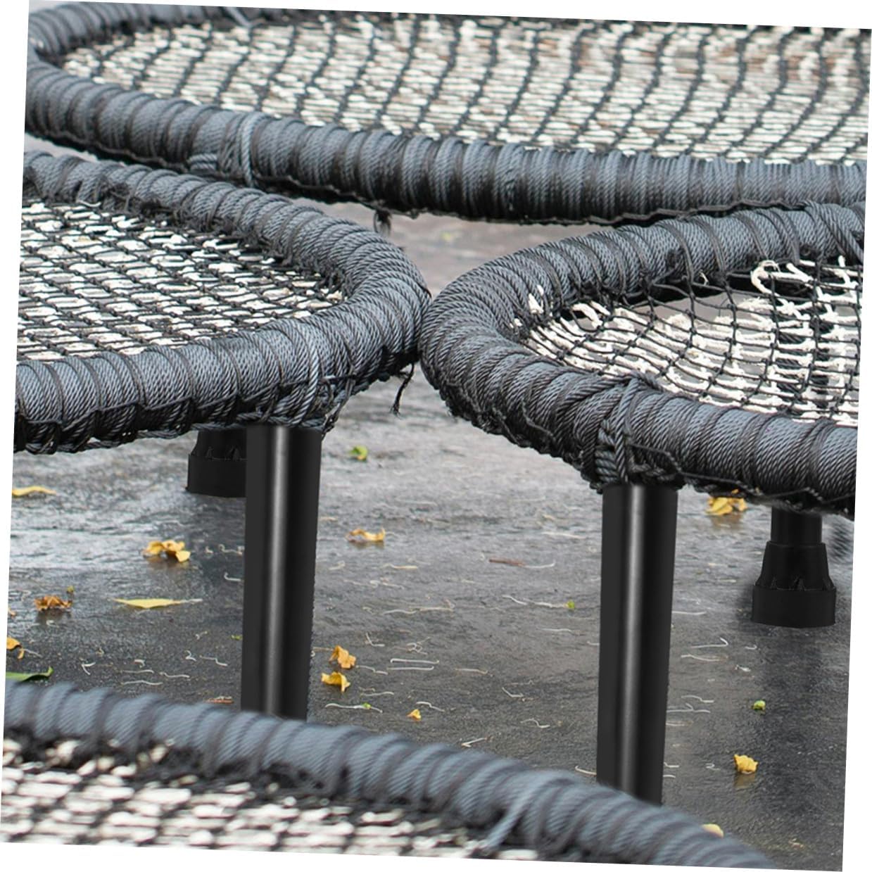 5pcs Stainless Steel Trampoline Legs with Rubber Pads Stable Replacement Parts Accessories for Secure Assembly Design
