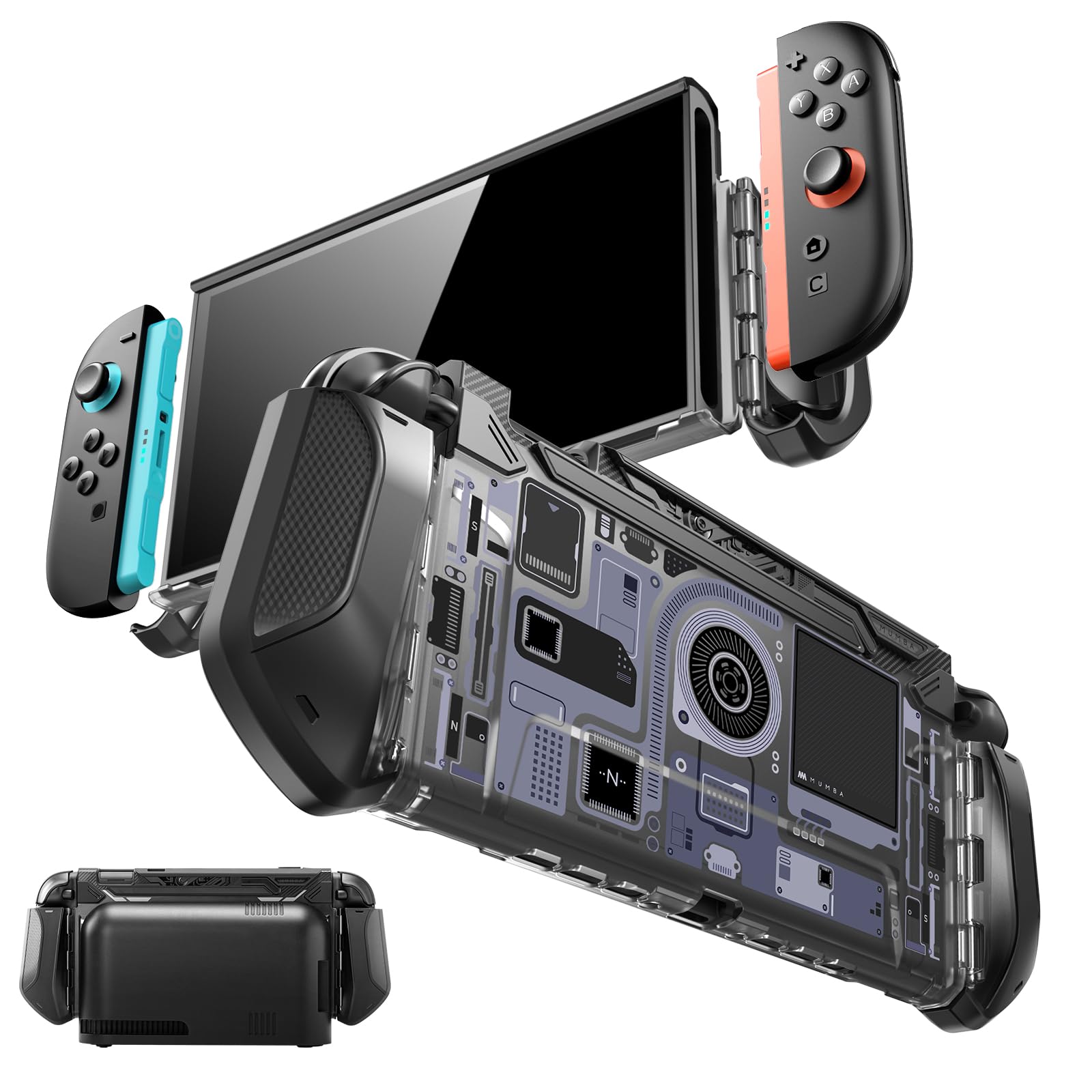 Mumba Nintendo Switch 2 2025 Case, TPU Grip Protective Cover Dockable Accessory for Nintendo Switch 2 and Joy-Con Controller [Blade Series] : Video Games