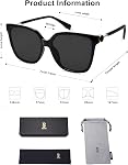 SOJOS Lunettes de soleil Fashion Square pour femmes tendance UV Lentille de protection Femmes Lunettes de soleil Sunnies SJ2196