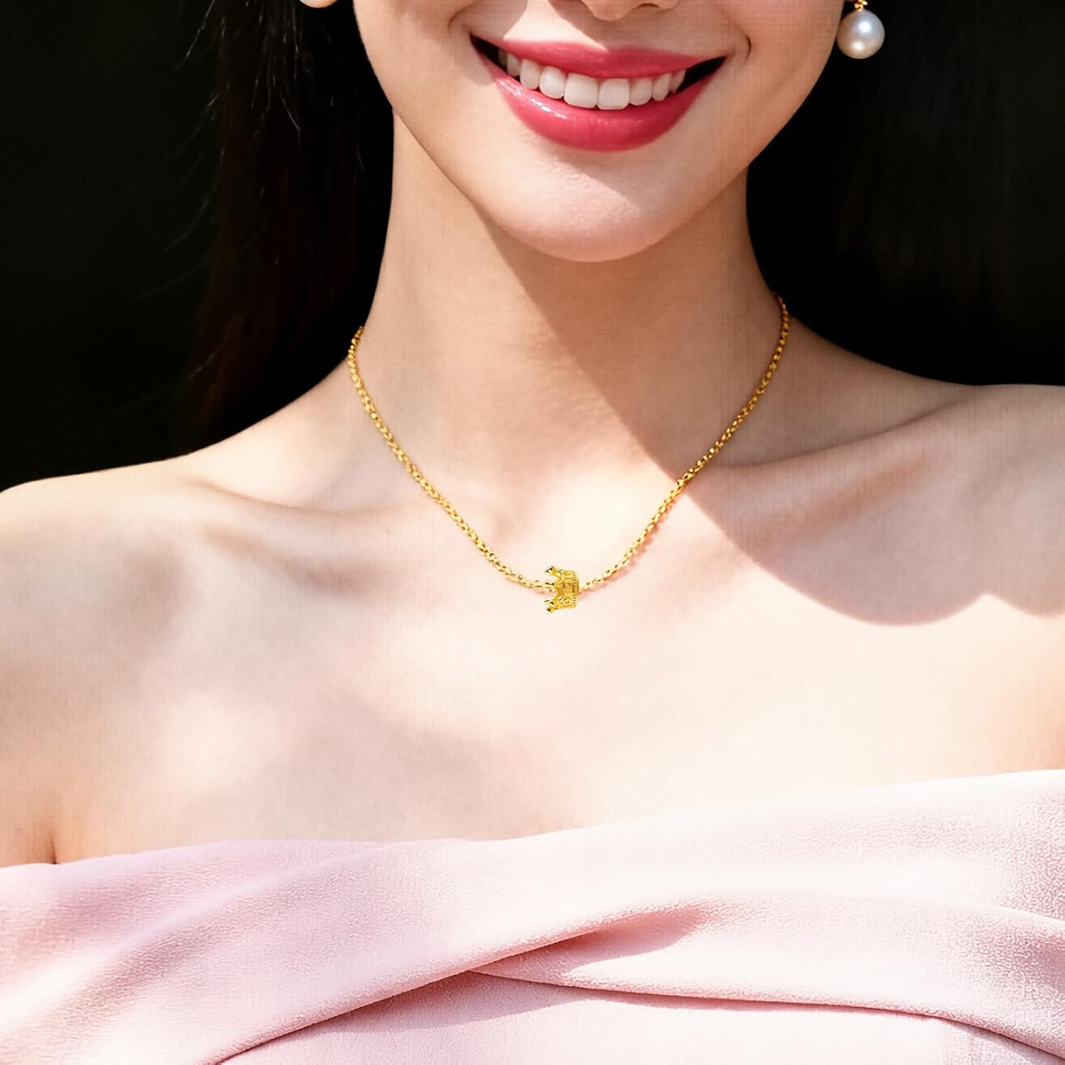 Mini Crowns Charms, 50PCS Mini Crowns for Crafts/Gold Bead Solid Metal King Queen Crownings, 3D Alloy Crown Pendant for Bracelets, Alloy King Crown for Bracelet, Necklace DIY, Golden Jewelry Making - Image 5