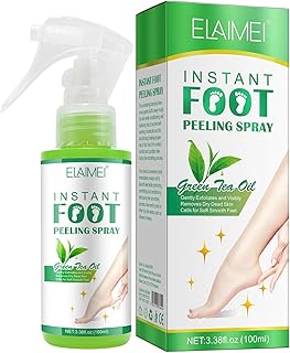 2 Pcs óleo chá ver- 100ml Spray Peeling Pés Com Essência Natural Chá Ver,Pedicure Óleo Chá Ver, Esfoliante Pele Morta Clarear Pés Esfoliantes Cuidados para os Pés Aezon