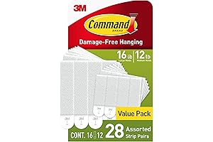 Medium and Large Picture Hanging Strips for Damage-Free Wall Decor