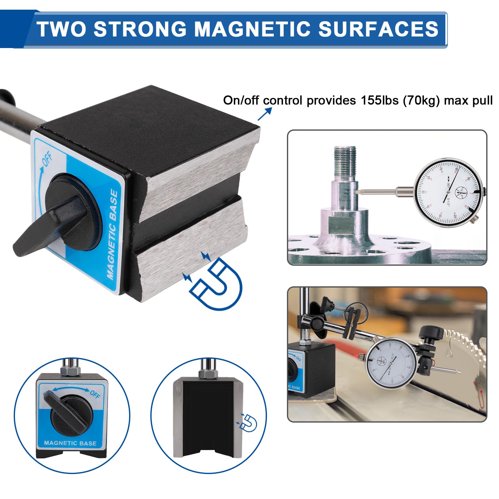 Precision Dial Indicator with Magnetic Base -5