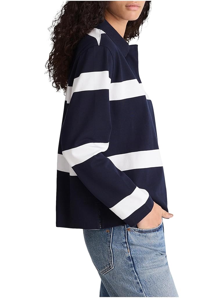 Navy Madewell Casual Cotton Polo