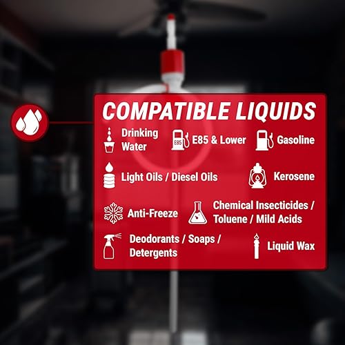 Miniatura 6 de TERAPUMP - Bomba de agua potable de tambor de velocidad rápida, sin BPA, de grado alimenticio, sin BPA, 2 unidades