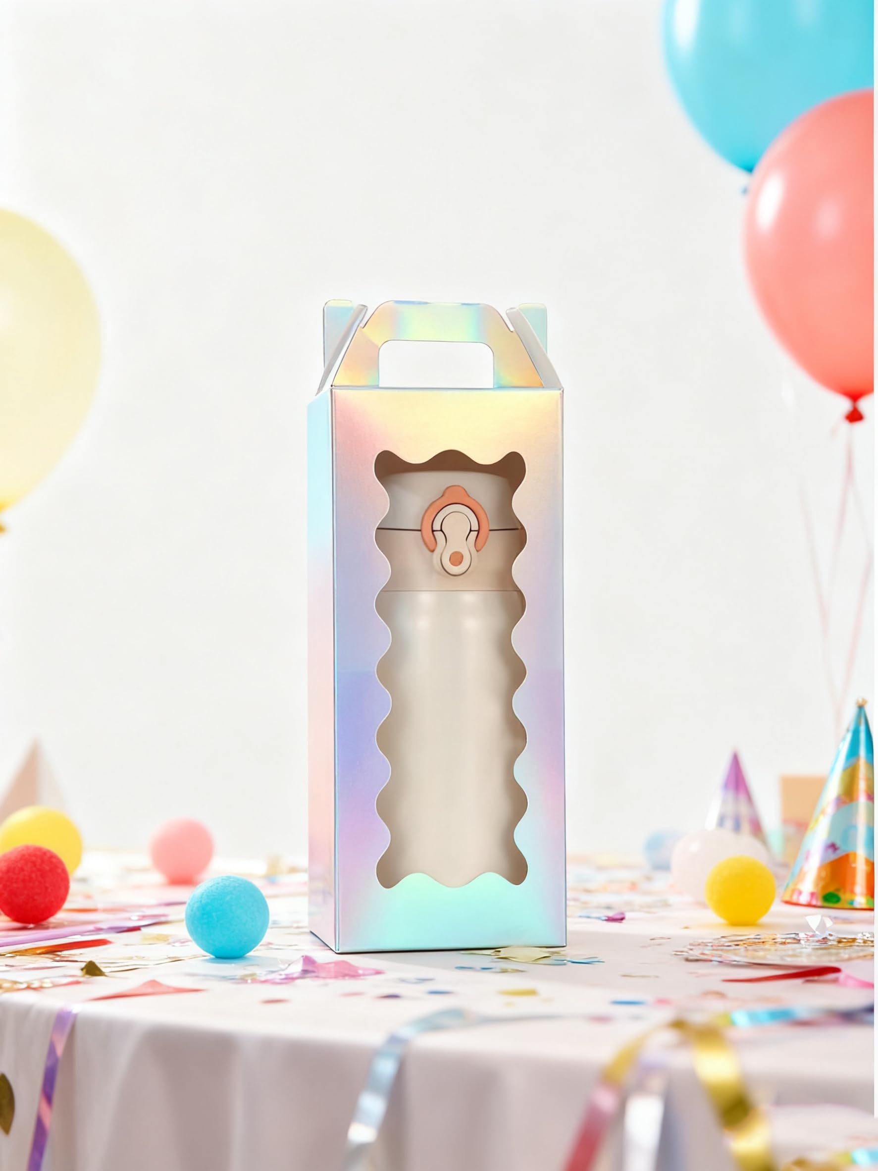 Lot De 25 Boîtes Cadeaux Pour Gobelets En Verre Avec Poignée Pour Verre De Sublimation De 473,6 G, 510,3 G, 591 Ml, Boîtes Cadeaux Pour Bouteilles D'eau, Boîtes D'emballage Avec Fenêtre Pour