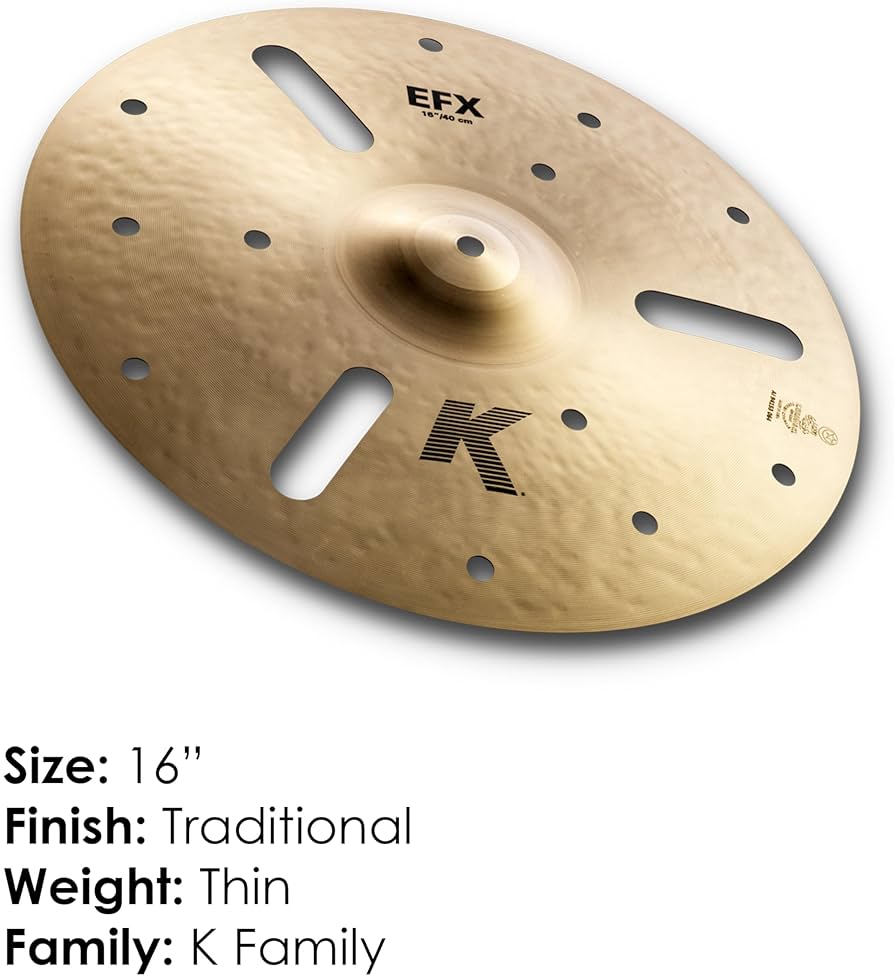 Amazon.com: Zildjian 16 inch K Zildjian EFX Cymbal : Everything Else