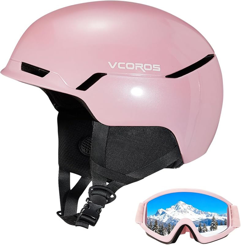VCOROS Ski Helmet with Ski Goggles DXH-816 Snowboard Helmet Men Women