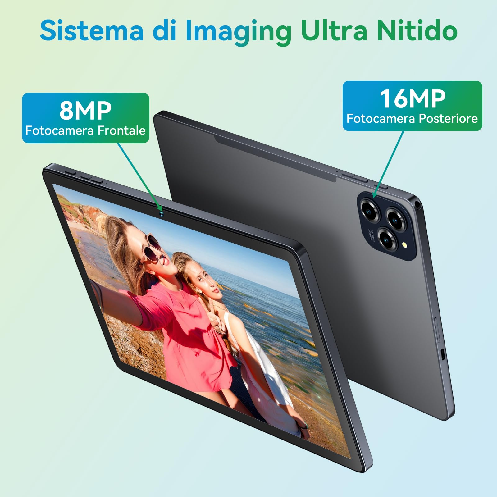 W90 Tablet in Offerta con SIM, 24 GB+256 GB (4 TB TF), Octa-core | Tablet 11 Pollici per Gaming, 1920*1200 FHD+, 8000 mAh, 16 MP+8 MP, Gemini AI, Widevine L1, Face ID (4 Anni di Garanzia)