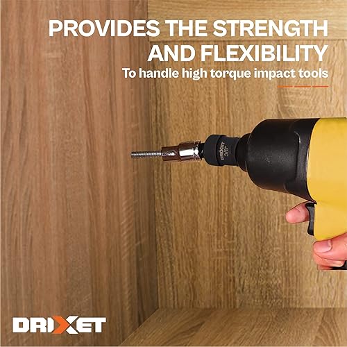 Miniatura 7 de conjunto de junta giratoria universal de impulso de impacto, 3/8" y 1/2", 2 unidades, adaptadores de encaje para juntas en U, de cabeceo flexible,