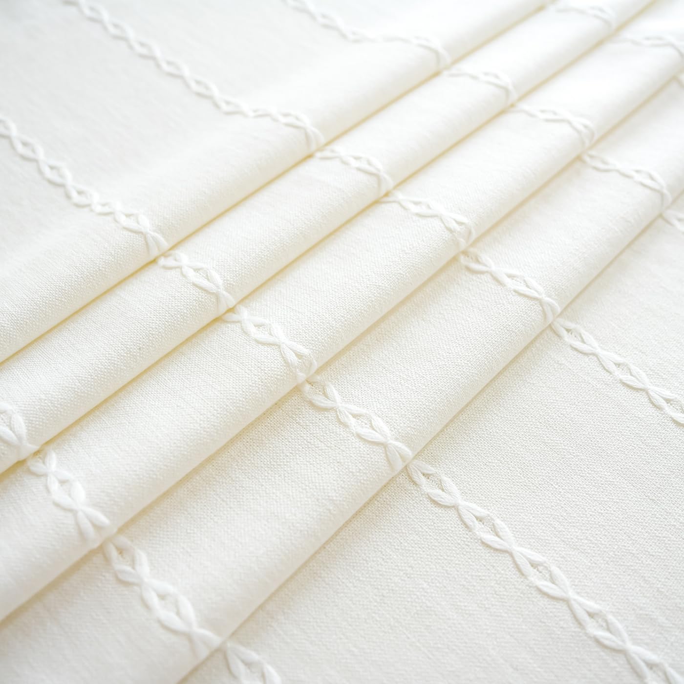 Nappe Ronde en Coton et Lin Dentelle à Pompons Lavable en Machine Vert 200cm de diamètre