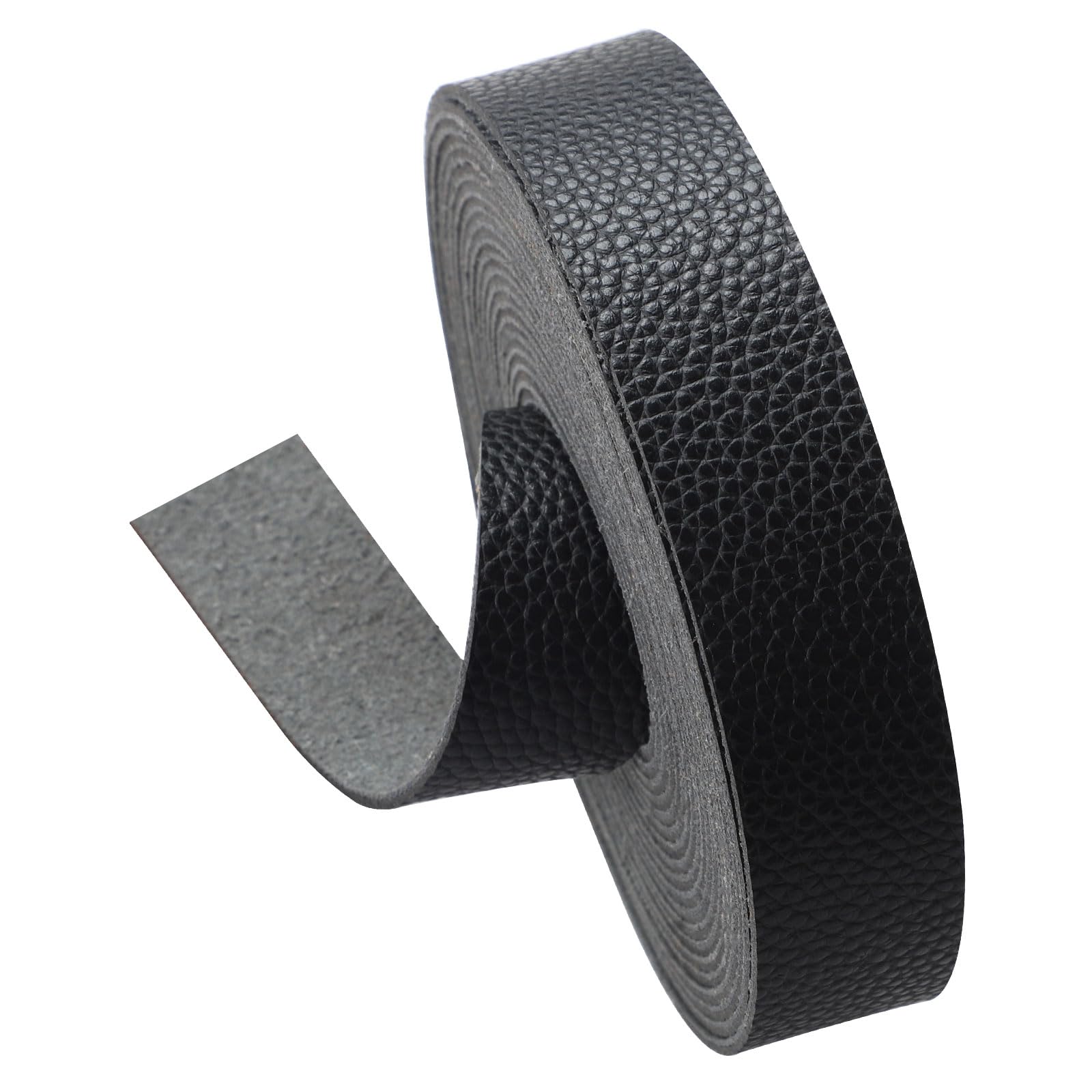Square Buckle Small Waist Thin Lychee Leather Strap
