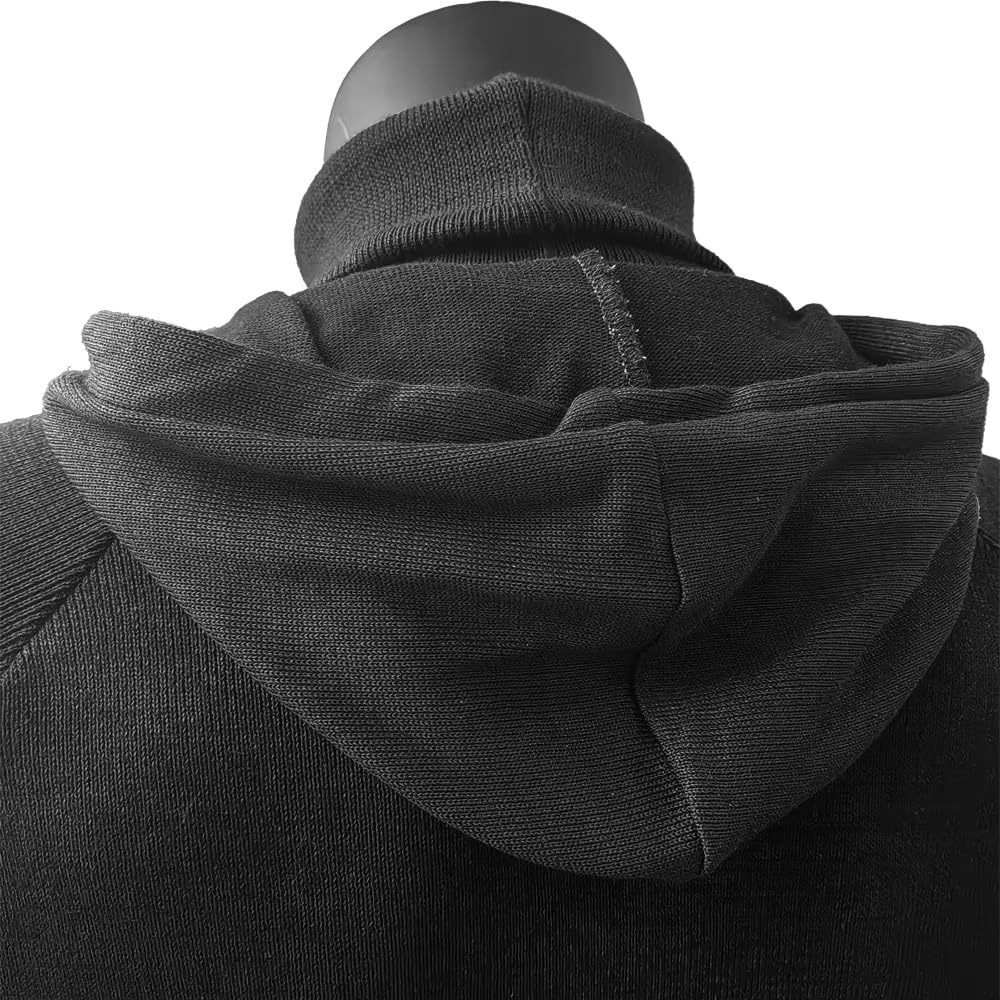 Felpa con Cappuccio Antitaglio di Livello 5, con Protezione per Il Collo, Abbigliamento Protettivo per Esterni, Abbigliamento di Sicurezza Antitaglio per Autodifesa XL