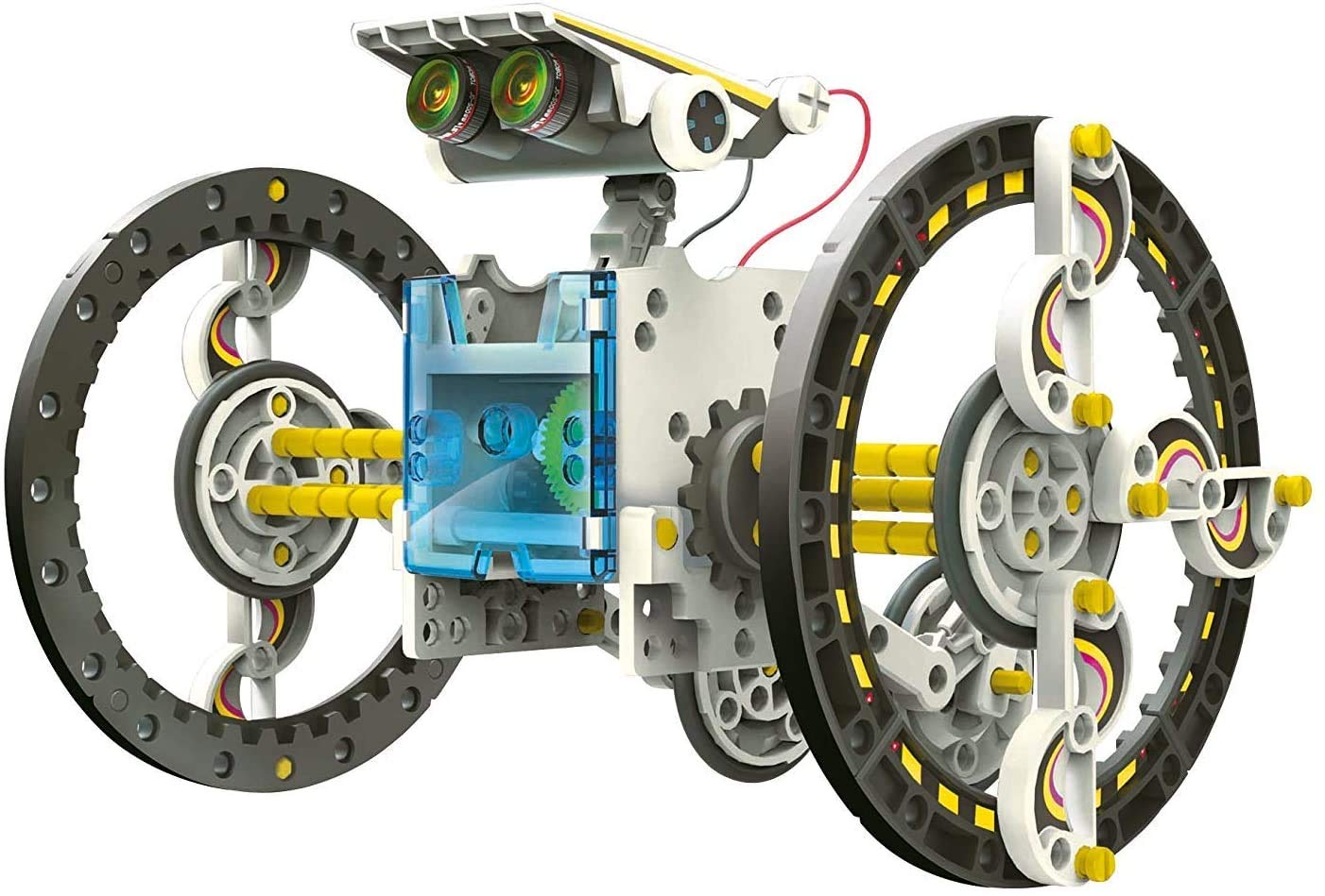 SELVA Robot Solare 14-in-1 - Costruire 14 Diversi Modelli con Solo 1 Kit (Oltre 200 componenti) - Solar Plate fornisce energia per la locomozione